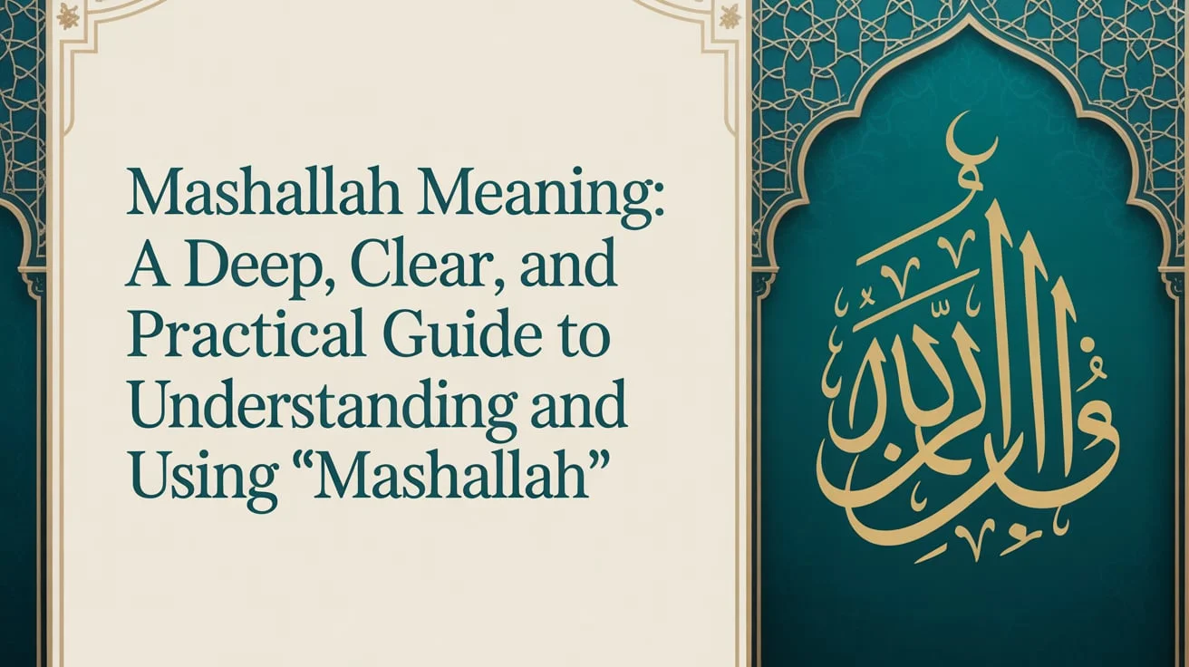 Mashallah Meaning: A Deep, Clear, and Practical Guide to Understanding and Using “Mashallah”