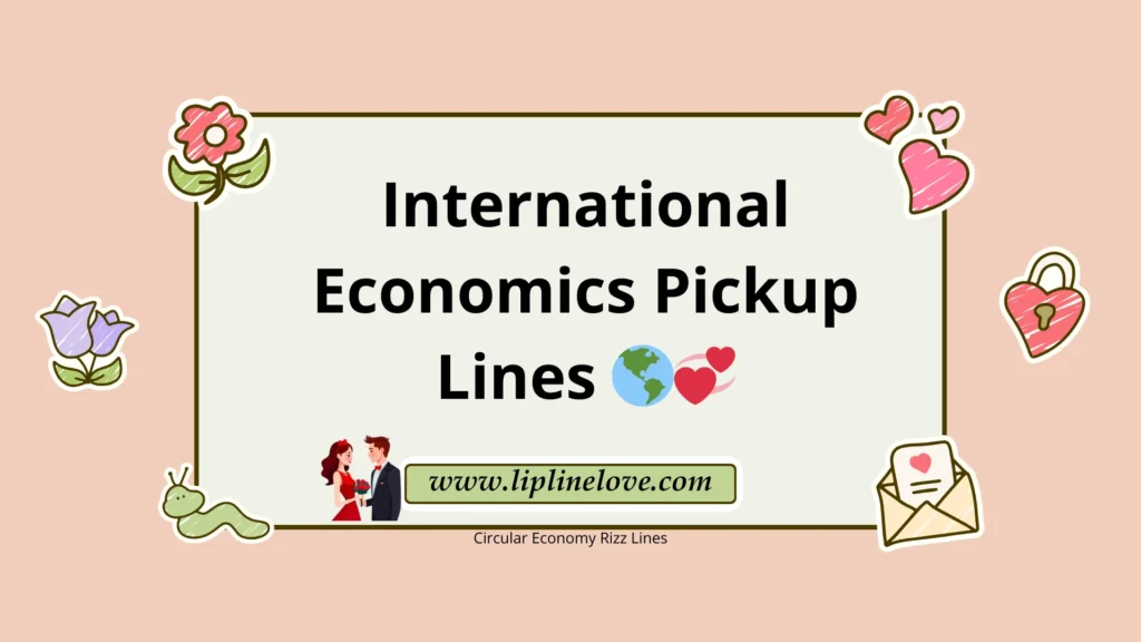 International Economics Pickup Lines